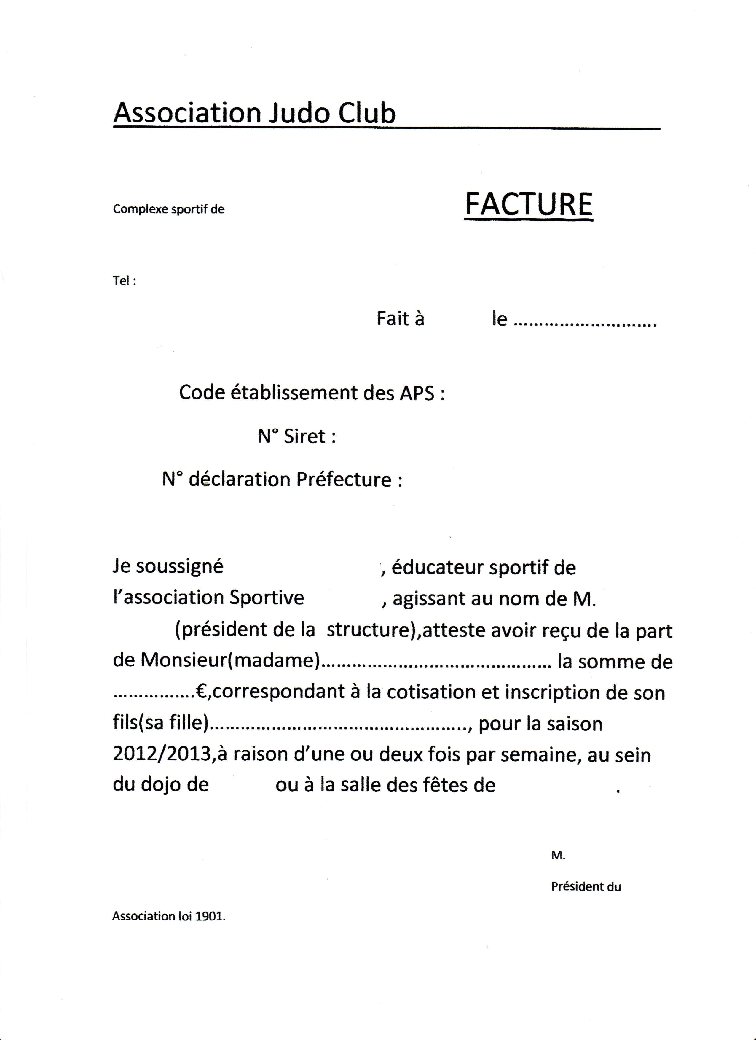 modele facture non acquittee